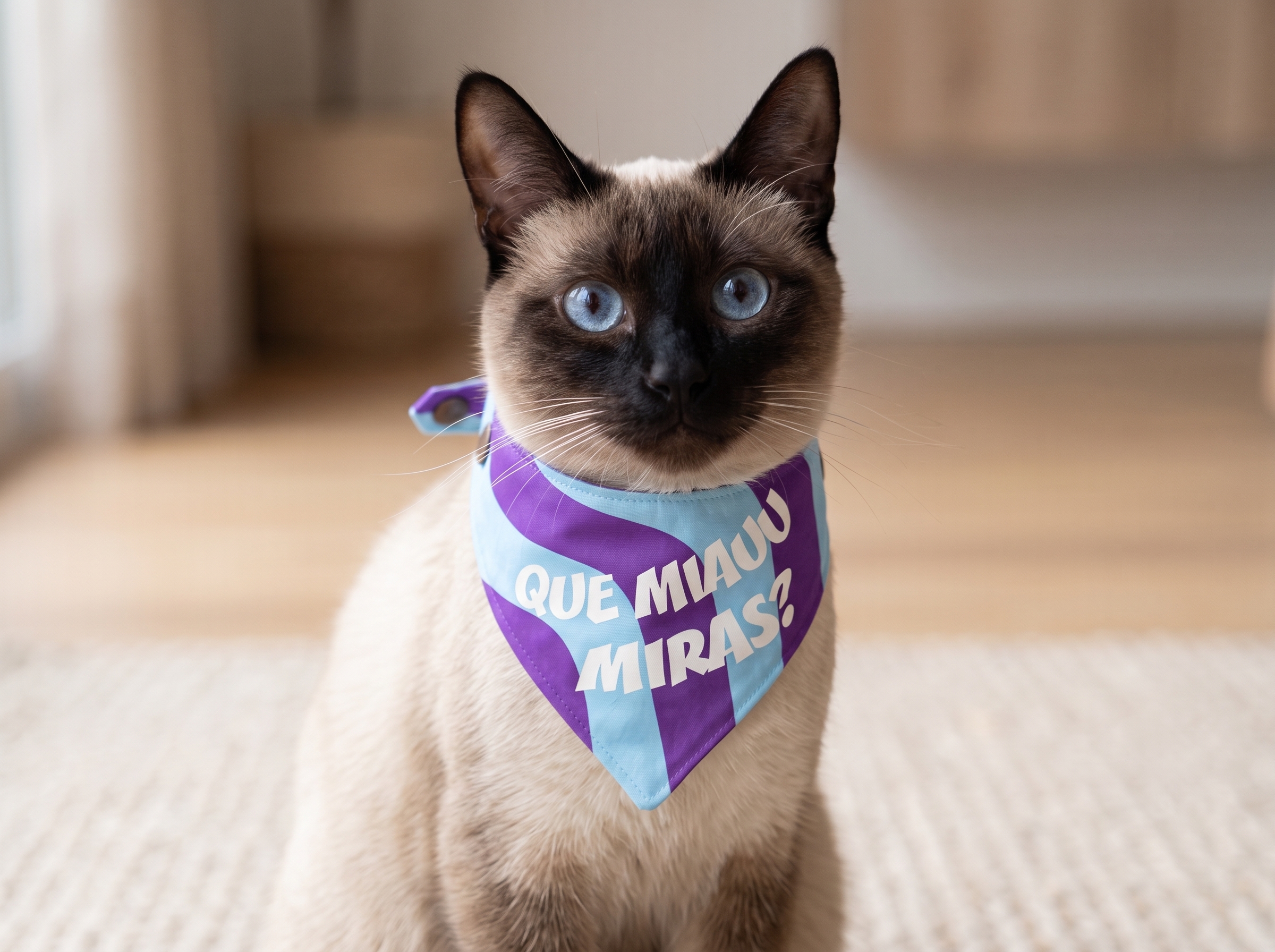 Pañoleta para gato "que miauu miras?"